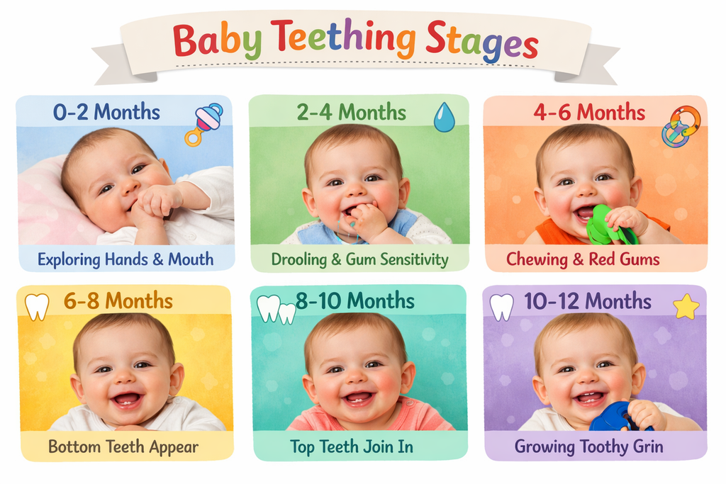 Best teething toys for babies by age (0–12 months) – Tasty Tie